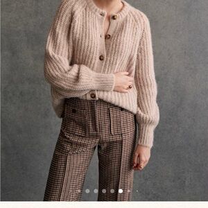 Sezane Cream Knit Cardigan - XS like brand new